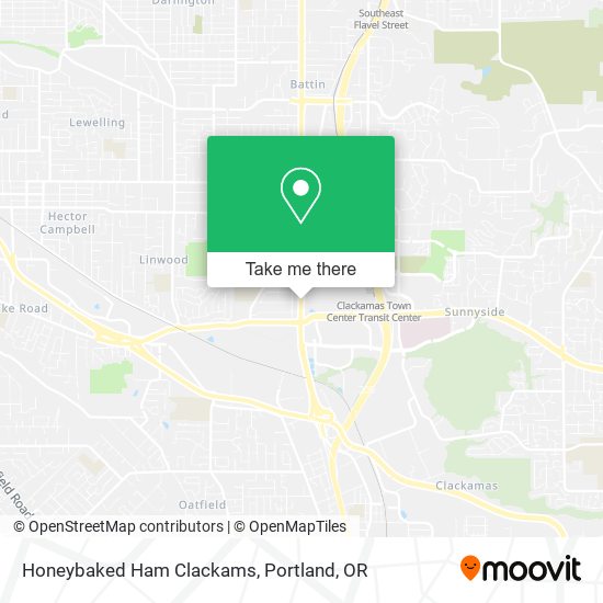 Honeybaked Ham Clackams map