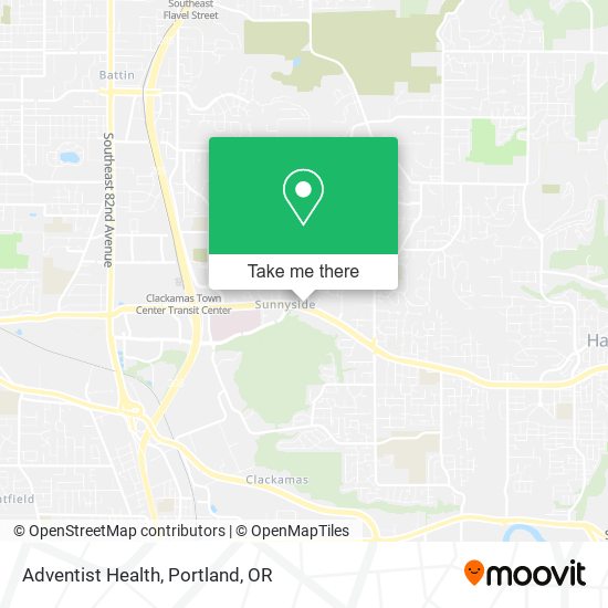 Mapa de Adventist Health