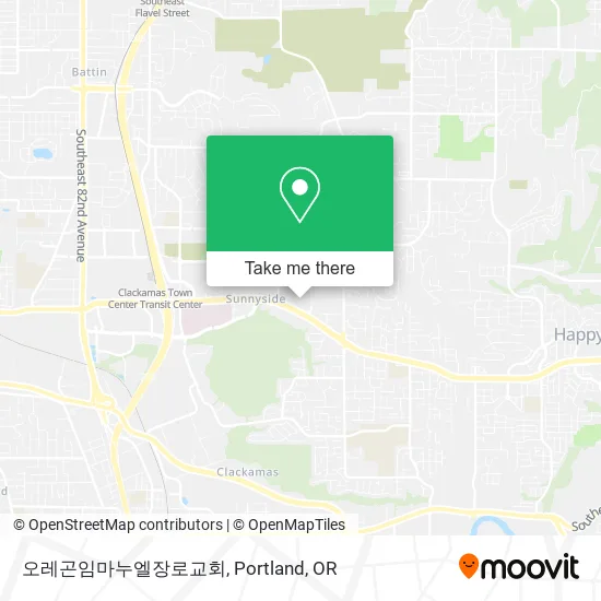 Mapa de 오레곤임마누엘장로교회