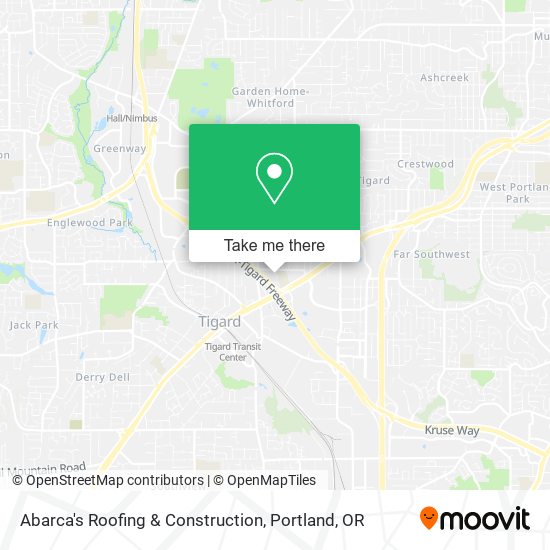 Abarca's Roofing & Construction map