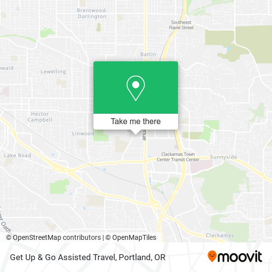 Get Up & Go Assisted Travel map