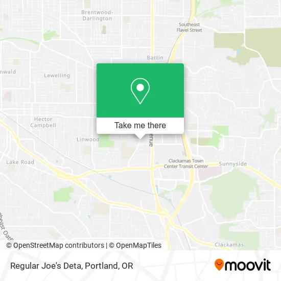 Regular Joe's Deta map