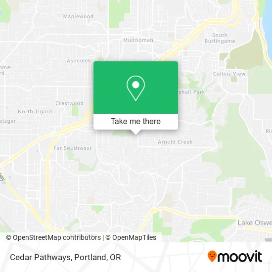 Cedar Pathways map