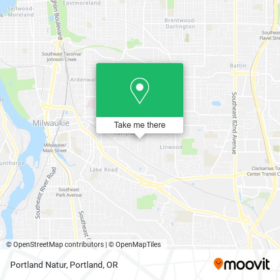 Portland Natur map