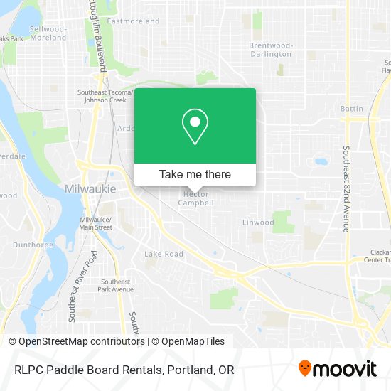RLPC Paddle Board Rentals map