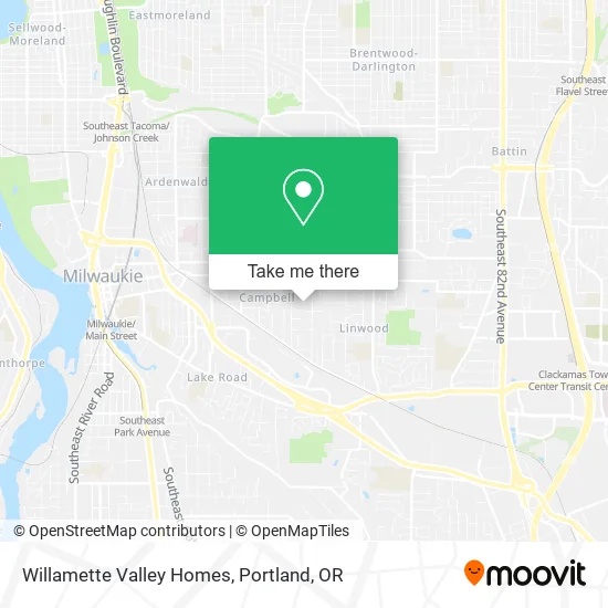 Mapa de Willamette Valley Homes