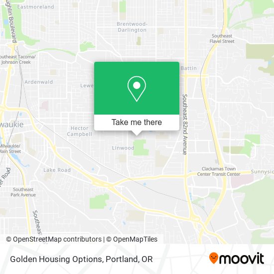 Golden Housing Options map