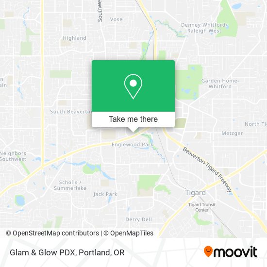 Glam & Glow PDX map