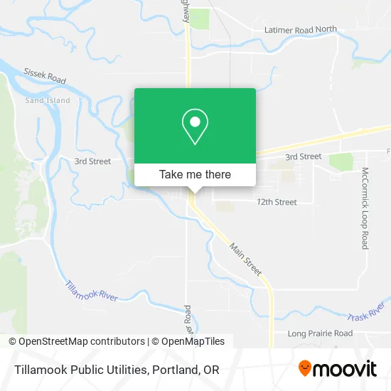 Tillamook Public Utilities map