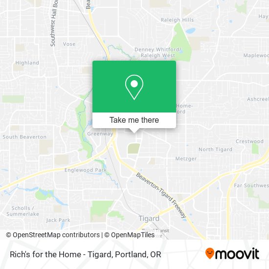 Rich's for the Home - Tigard map