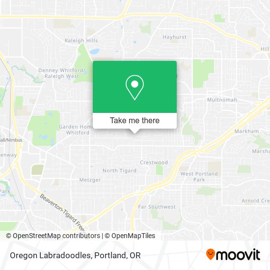 Mapa de Oregon Labradoodles