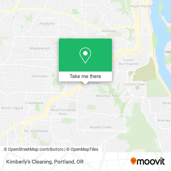 Kimberly's Cleaning map