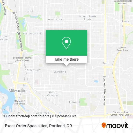 Exact Order Specialties map