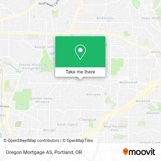 Oregon Mortgage AS map