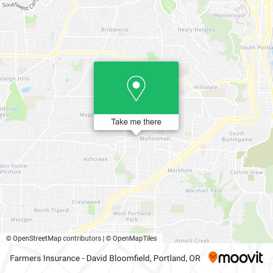 Farmers Insurance - David Bloomfield map