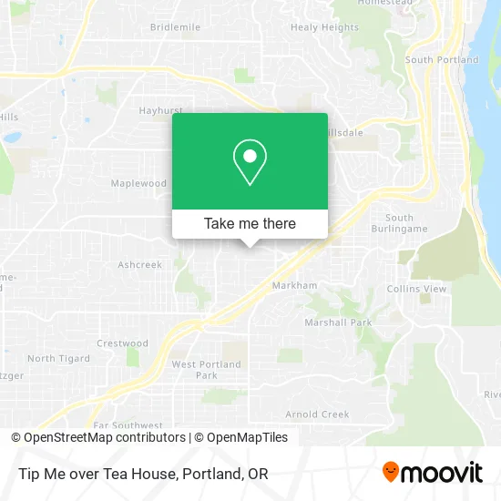 Tip Me over Tea House map