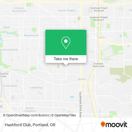 Hashford Club map