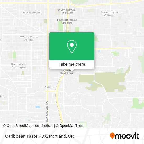 Caribbean Taste PDX map