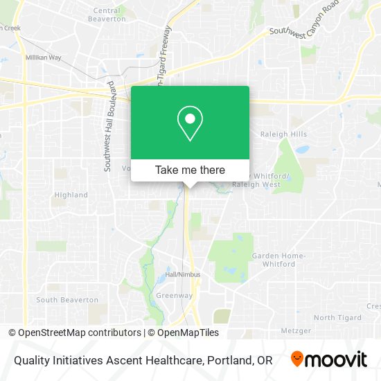 Quality Initiatives Ascent Healthcare map