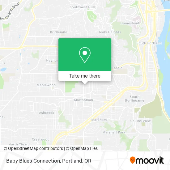 Baby Blues Connection map