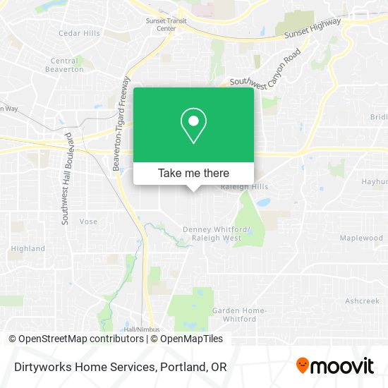 Dirtyworks Home Services map