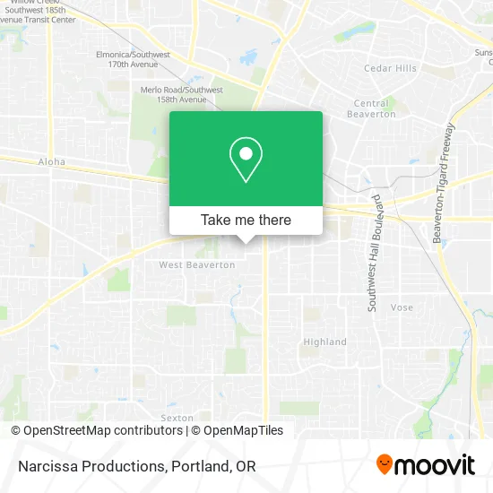 Narcissa Productions map