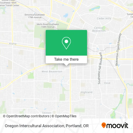 Oregon Intercultural Association map