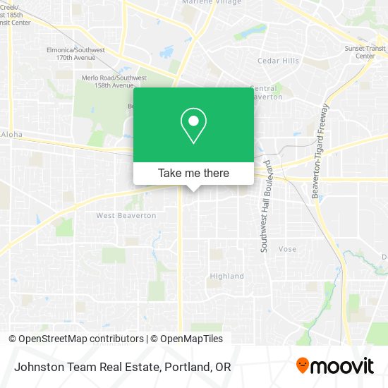 Johnston Team Real Estate map