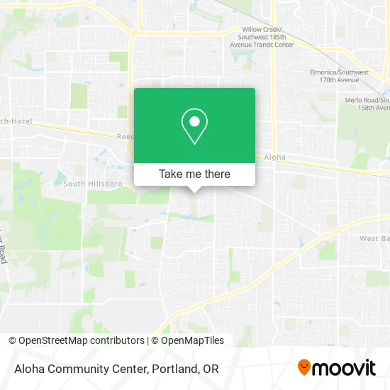 Aloha Community Center map