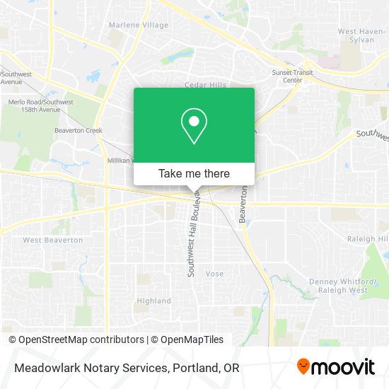 Mapa de Meadowlark Notary Services