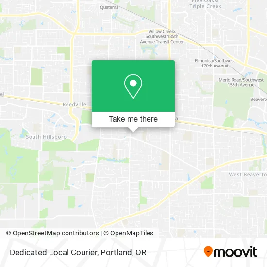 Dedicated Local Courier map