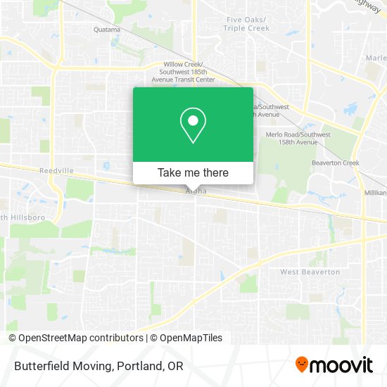 Mapa de Butterfield Moving