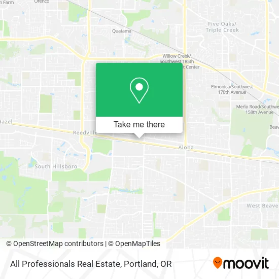 All Professionals Real Estate map