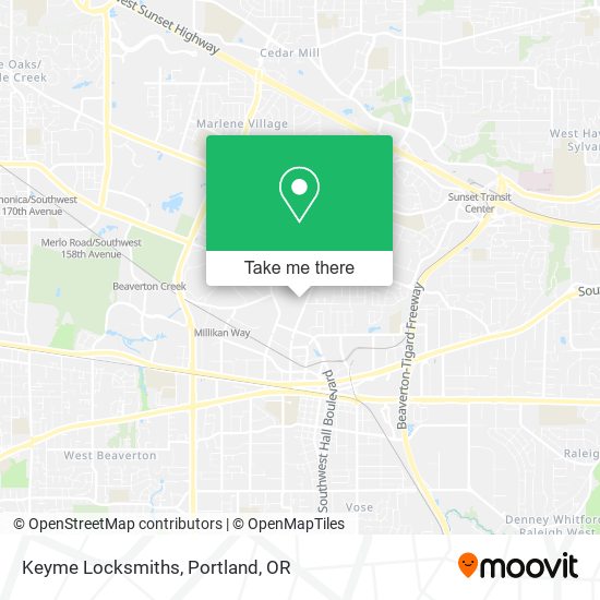 Keyme Locksmiths map