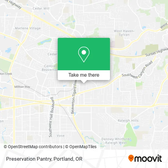 Preservation Pantry map