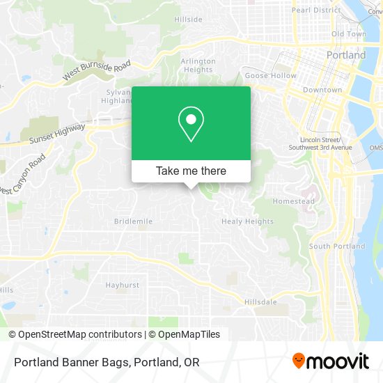 Portland Banner Bags map