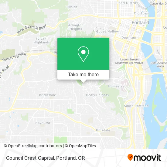 Council Crest Capital map