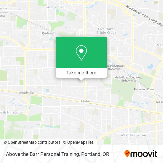 Above the Barr Personal Training map