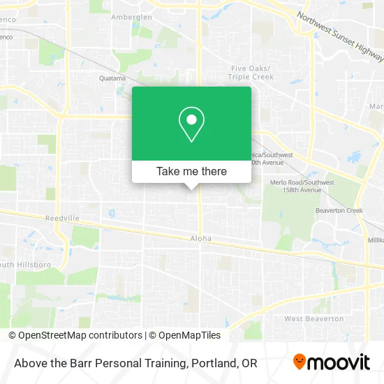 Above the Barr Personal Training map