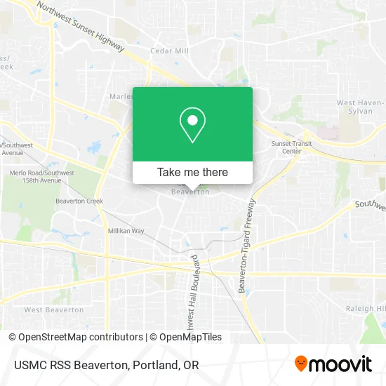 USMC RSS Beaverton map