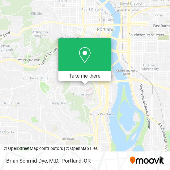 Brian Schmid Dye, M.D. map