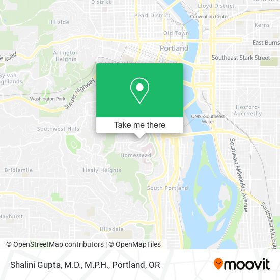Mapa de Shalini Gupta, M.D., M.P.H.