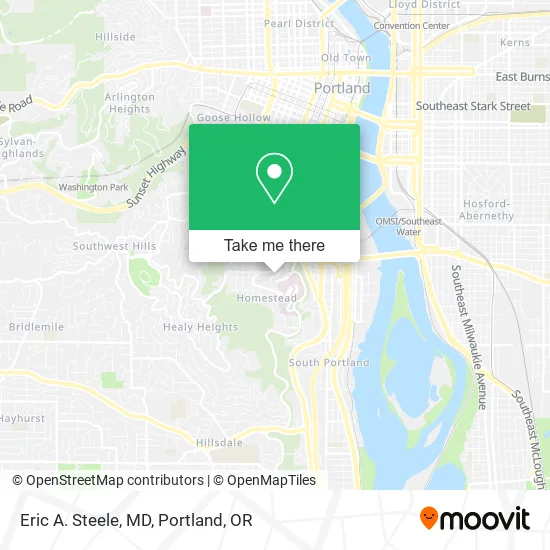 Eric A. Steele, MD map