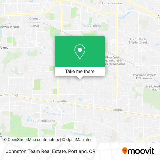 Johnston Team Real Estate map