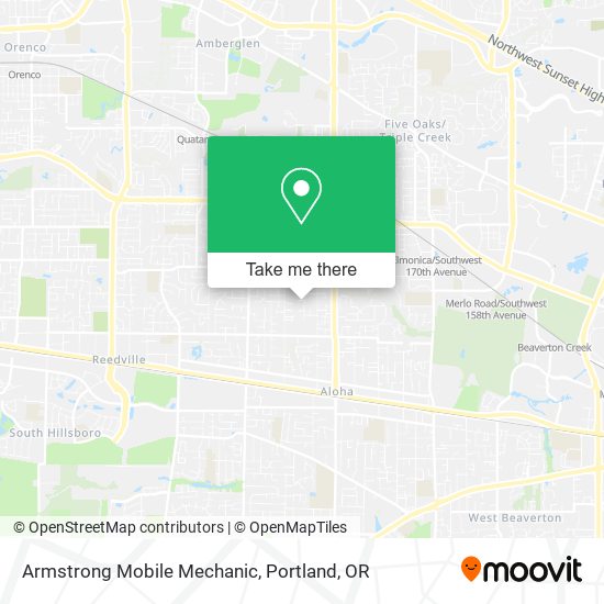 Mapa de Armstrong Mobile Mechanic