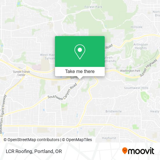 LCR Roofing map