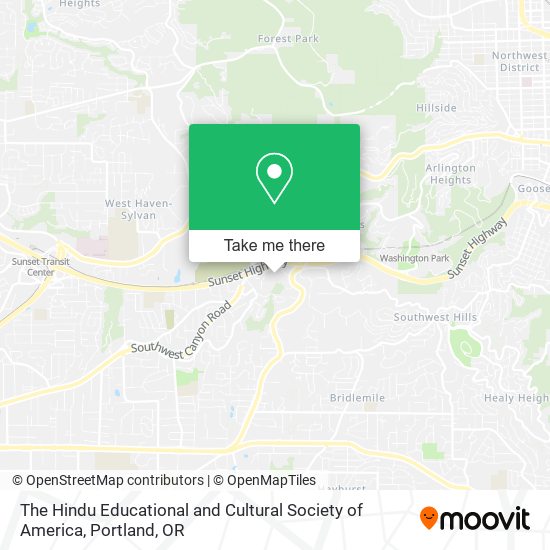 Mapa de The Hindu Educational and Cultural Society of America