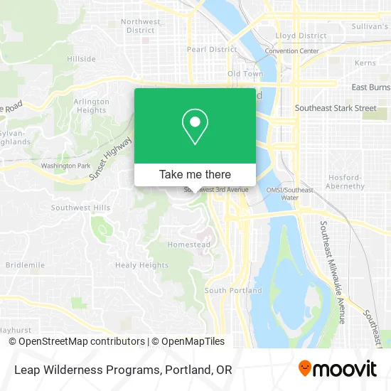 Mapa de Leap Wilderness Programs