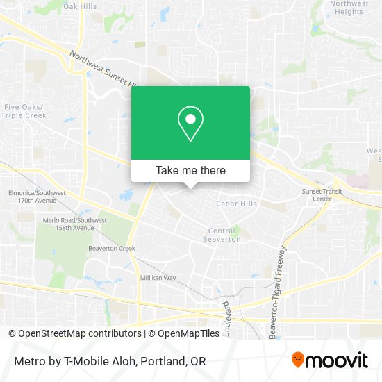 Metro by T-Mobile Aloh map