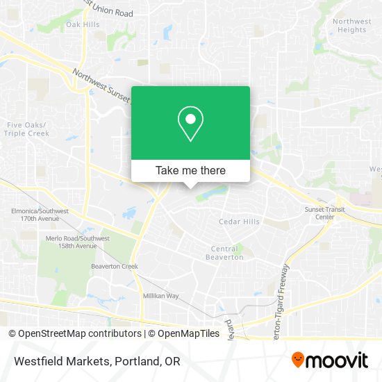 Mapa de Westfield Markets